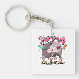 Llavero Feral Chica Summer Funny Opossum