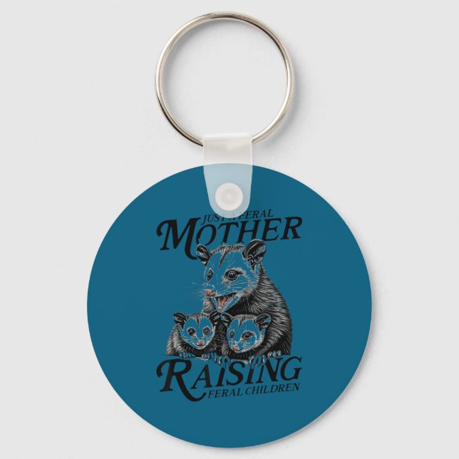 Llavero Feral Mom Ossum Funny Animal Quote Mother’s Day  (Anverso)