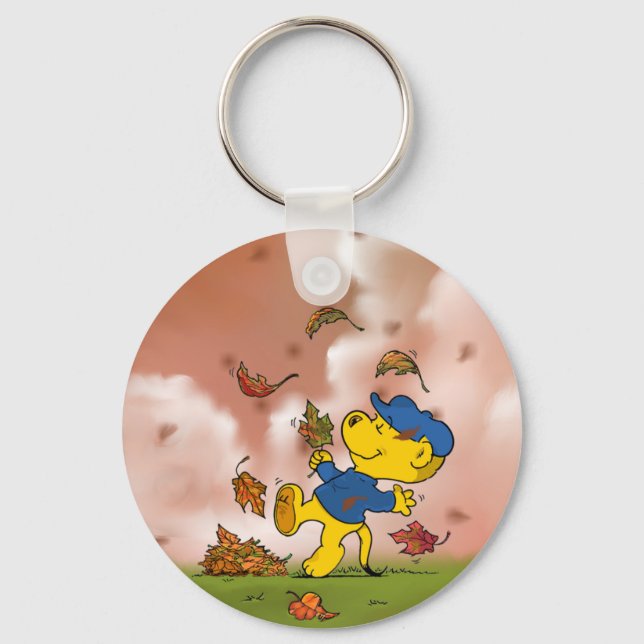 Llavero Ferald Entre Las Hojas De Otoño (Anverso)