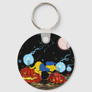 Llavero Ferald y las calabazas rojas