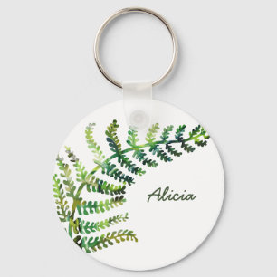 Llavero Fern Custom Name Keychain