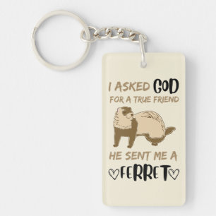 Llavero Ferret Friend Adorable Funny Mascota Animal Bestie