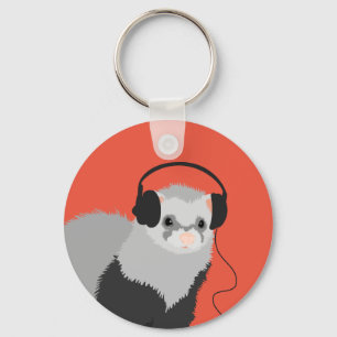 Llavero Ferret QR Code Music Lover
