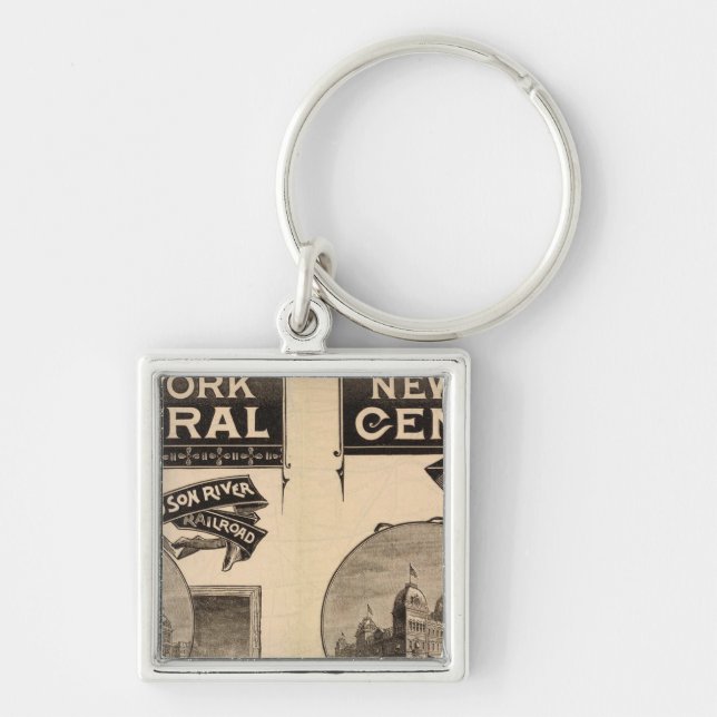 Llavero Ferrocarril Central y del Río Hudson de Nueva York (Frente)