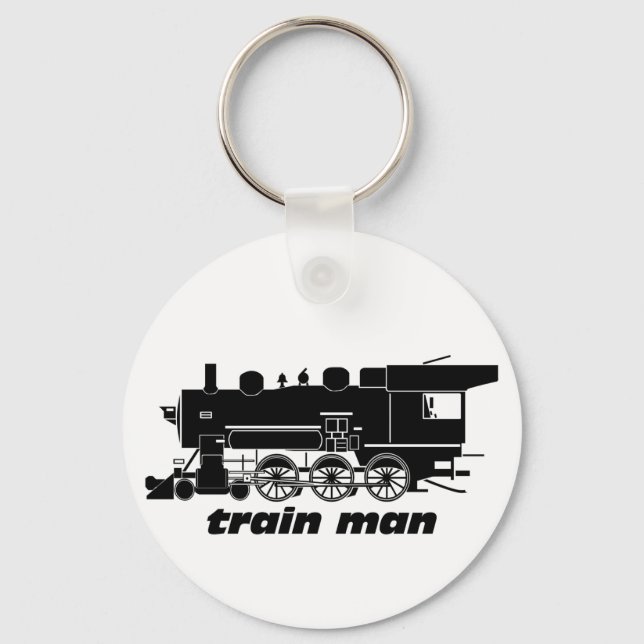 Llavero Ferrocarril del Modelo del Hombre del Tren (Anverso)