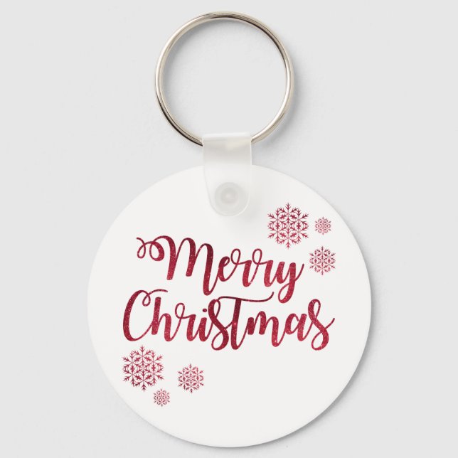 Llavero Ferry Christmas Red Snowflake (Anverso)