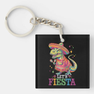 Llavero Festejemos el Cinco De Mayo T Rex Dinosaurio