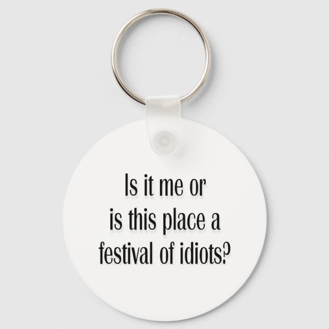Llavero ¿Festival de idiotas? (Anverso)