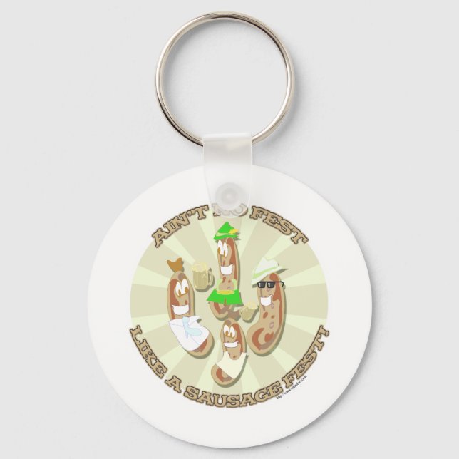 Llavero ¡Festival de la Salchicha! (Anverso)