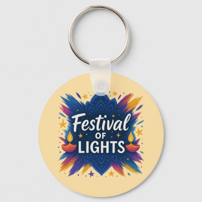 Llavero Festival de las Luces | Keychain de celebración de (Anverso)