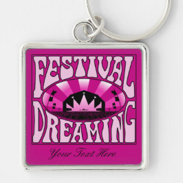 Llavero Festival Dreaming Retro Retro Rosa-Negro + rosa