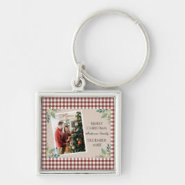 Llavero Festividades navideñas de fotos con control rojo
