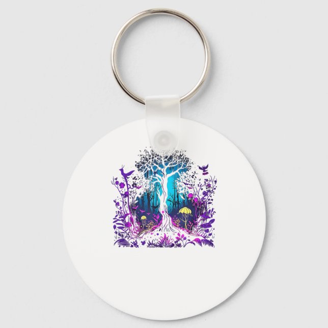 Llavero Fey Gothic Emo Goblincore Aesthetic  Forest Graphi (Anverso)