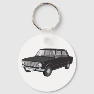 Llavero Fiat 124 negro