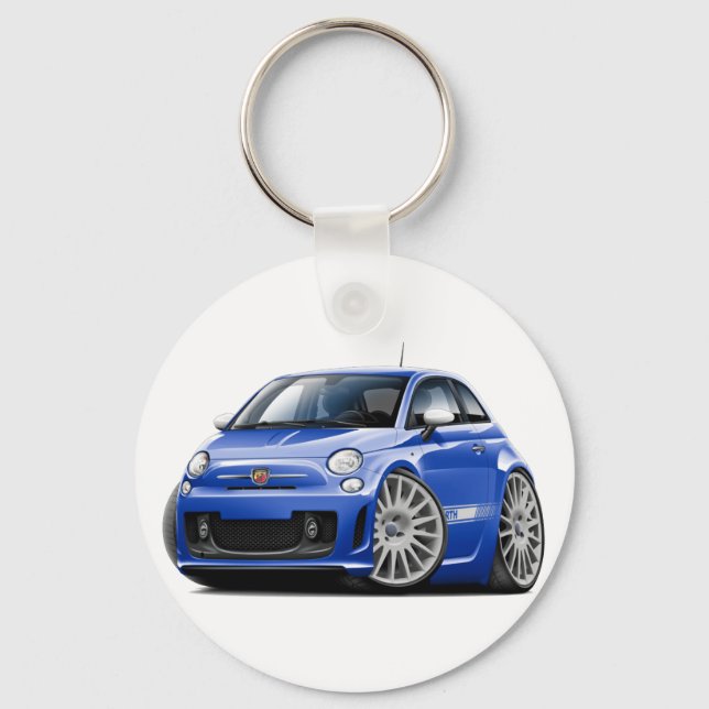 Llavero Fiat 500 Abarth Blue Car (Anverso)