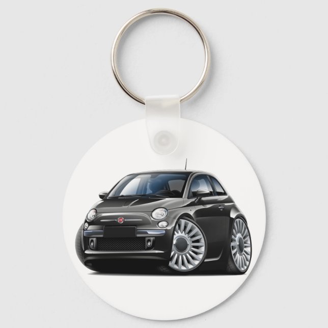 Llavero Fiat 500 Black Car (Anverso)