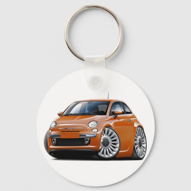 Llavero Fiat 500 Coche De Cobre (Anverso)