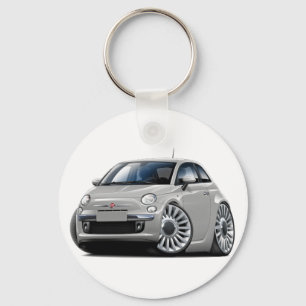 Llavero Fiat 500 Silver Car