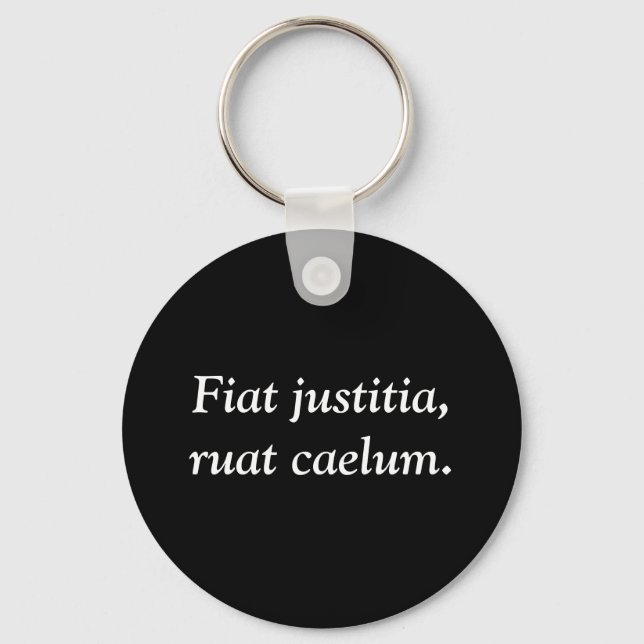 Llavero Fiat justitia, ruat caelum. (Anverso)