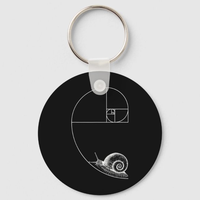 Llavero Fibonacci Con Goma De Maestra Matemática De Snail (Anverso)