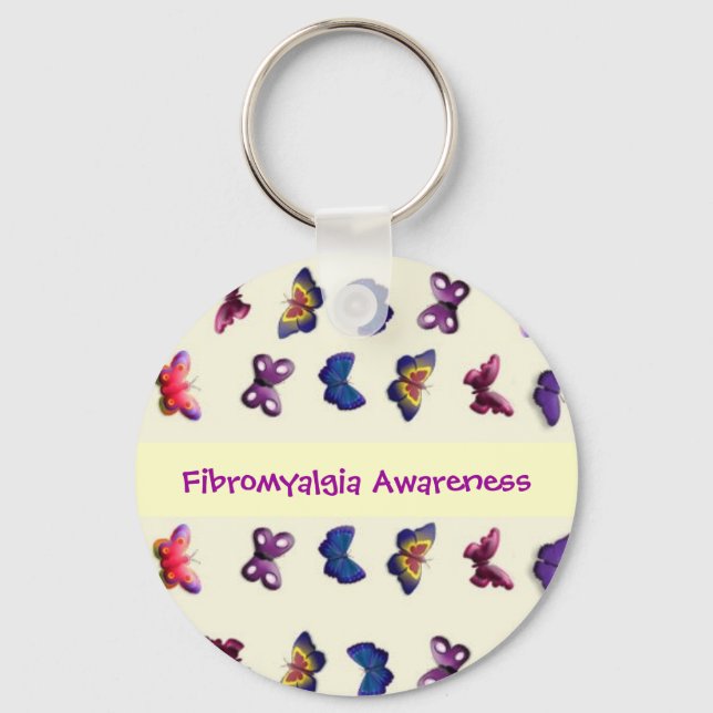 Llavero Fibromialgia Awareness Keychain (Anverso)