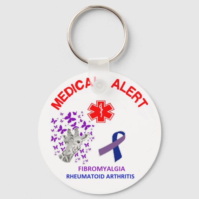 Llavero Fibromialgia y artritis reumatoide Cadena clave (Anverso)