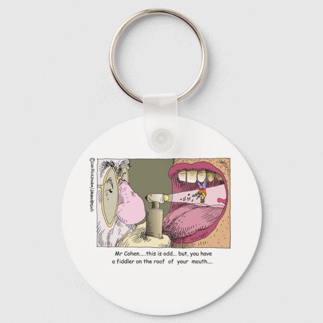 Llavero Fiddler On Roof Gracioso Dentistry Gifts & Tees (Anverso)