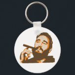 Llavero Fidel Castro con la clave del retrato de cigarro<br><div class="desc">Fidel Castro con la clave del retrato de cigarro</div>