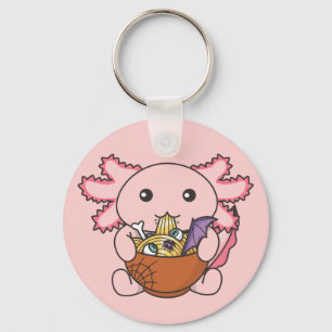 Llavero Fideos Japoneses Noodles Halloween Axolotl Ramen K