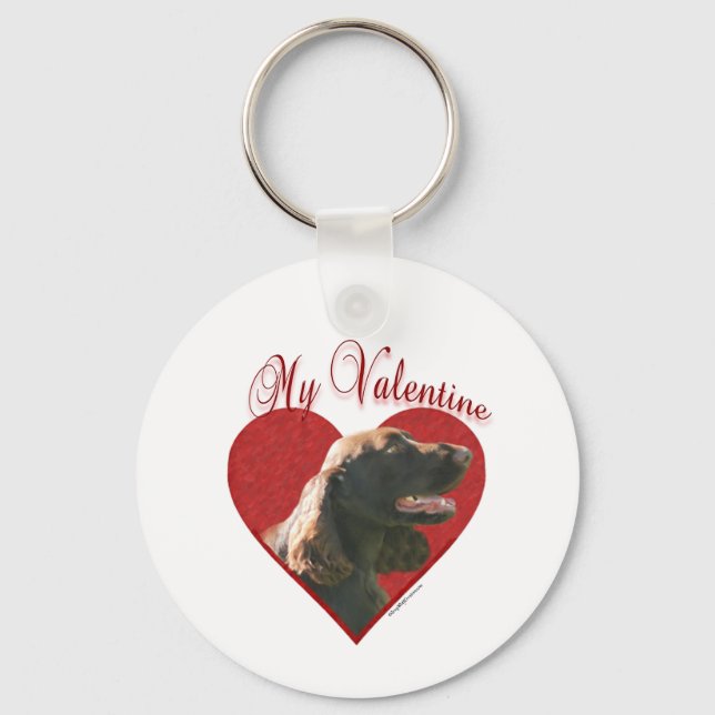 Llavero Field Spaniel Valentine (Anverso)