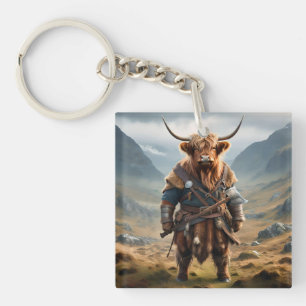 Llavero Fierce Highland Warrior: La valiente vigilia de va
