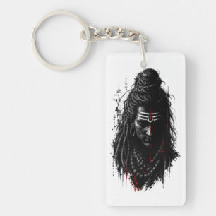 Llavero Fiero Señor Shiva Mahakal Grunge Arte Oscuro Salpi