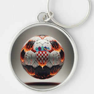 Llavero Fiery Ball de fútbol croata