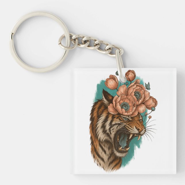 Llavero Fiery Tiger Bloom (Frente)