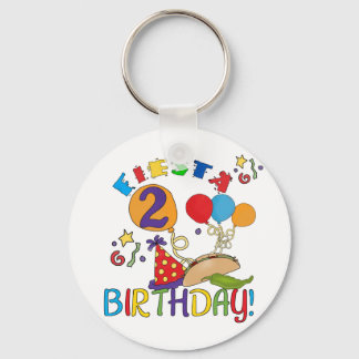 Llavero Fiesta 2º cumpleaños T camisetas y regalos