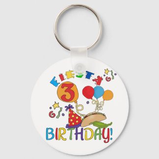 Llavero Fiesta 3er cumpleaños camisetas y regalos