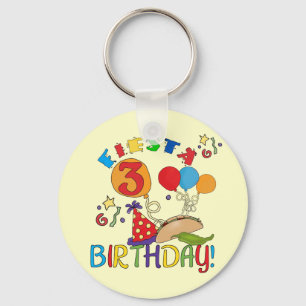Llavero Fiesta 3er cumpleaños camisetas y regalos