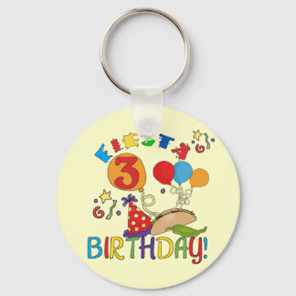 Llavero Fiesta 3er cumpleaños camisetas y regalos