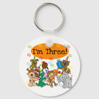 Llavero Fiesta Animales 3 camisetas de cumpleaños