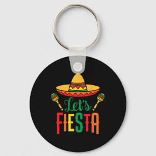 Llavero Fiesta Cinco de Mayo Sombrero de guitarra mexicana