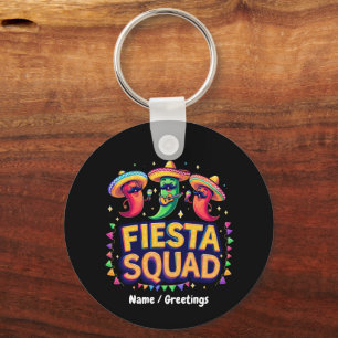Llavero Fiesta Cinco de Mayo Squad Familia Partido Mexican