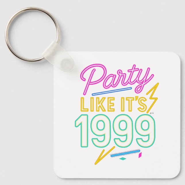 Llavero Fiesta Como Si Fuera 1999®™ – Voltaje Neon (Anverso)