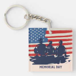 Llavero Fiesta de barbacoa del Día del Recuerdo