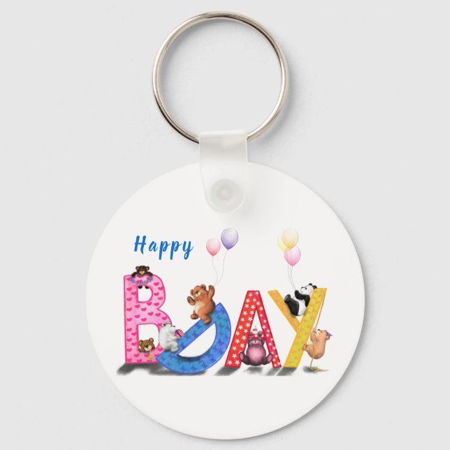 Llavero Fiesta de Bears Bears Happy Birday Keychain (Anverso)