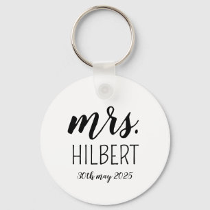 Llavero Fiesta de boda personalizada de Sr y Sra – Regalo