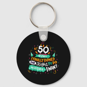 Llavero Fiesta de cumpleaños 50 Funny Edad 50 Frase divert