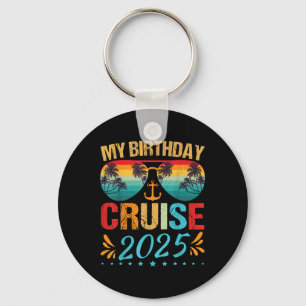 Llavero Fiesta de Cumpleaños Crucero Festivo 2025 Hombres,