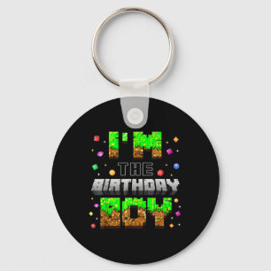 Llavero Fiesta de Cumpleaños Soy El Cumpleañero Juego Pixe