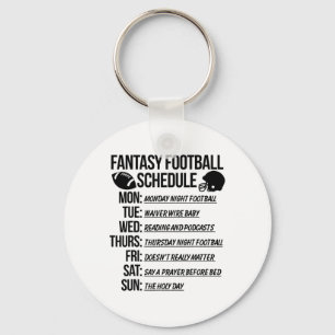 Llavero Fiesta de draft de fútbol fantástico