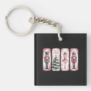 Llavero Fiesta de Navidad con Cascanueces Regalo Festivo
